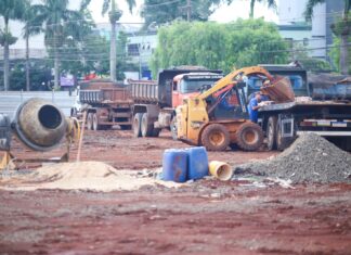construção obra obras trator caminhão