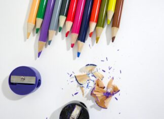 material escolar lápis apontador