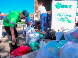 prefeitura nos bairros reciclável moeda verde
